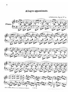 Partition , Allegro Appassionato, 2 Morceaux, Op.30, Rubinstein, Anton