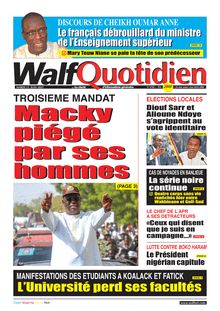 Walf Quotidien n°8766 - du mardi 15 juin 2021