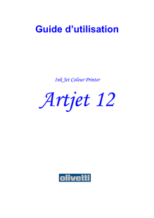 Notice Imprimantes Olivetti  Artjet 12
