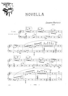 Partition complète, Novella, B♭ major, Martucci, Giuseppe