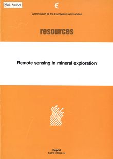 Remote sensing in mineral exploration