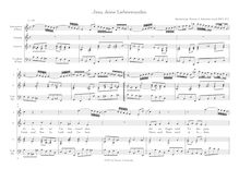 Partition complète, Jesu, deine Liebeswunden, Bach, Johann Sebastian