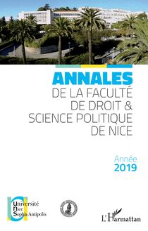 Annales de la faculté de droit & science politique de Nice