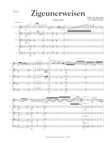 Partition compléte, Zigeunerweisen, Op.20, Gypsy Airs