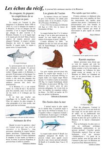 Les échos du récif, le journal des animaux marins à la Réunion