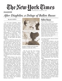 After Diaghilev, a Deluge of Ballets Russes