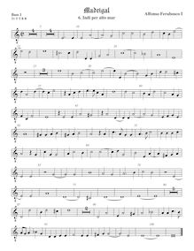 Partition viole de basse 1, octave aigu clef, madrigaux, Ferrabosco Sr., Alfonso par Alfonso Ferrabosco Sr.
