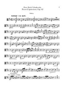 Partition altos, Pezzo Capriccioso, Op.62, Пеццо каприччиозо, B minor