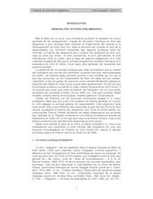 Introduction - Histoire du droit des obligations Yves Lassard ...