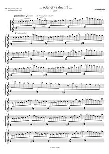 Partition musicien 1, ... oder etwa doch ..., Capriccio for piano 6 hands