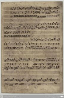 Partition complète, Concerto pour violon et orgue en F Major, RV 542