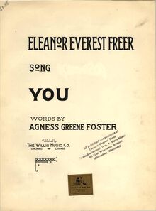 Partition , couverture couleur, chansons, Op.23, Freer, Eleanor Everest par Eleanor Everest Freer