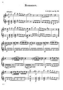 Partition No.5 - Romance, 6 duos, Op.24, Call, Leonhard von