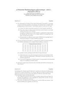 Polynésie Mathématiques informatique série L septembre La calculatrice est autorisée