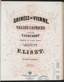 Partition Soirées de Vienne - Valses-caprices d après François Schubert (S.427/1-4), Collection of Liszt editions, Volume 5