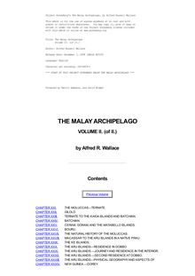 The Malay Archipelago, the land of the orang-utan and the bird of paradise; a narrative of travel, with studies of man and nature — Volume 2