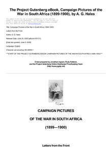 Campaign Pictures of the War in South Africa (1899-1900) - Letters from the Front