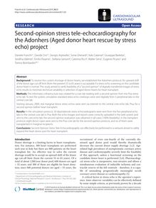 Second-opinion stress tele-echocardiography for the Adonhers (Aged donor heart rescue by stress echo) project