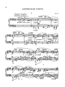 Partition complète, Lyrical , Op.32, Blumenfeld, Felix