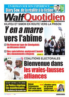Walf Quotidien n°8840 - du lundi 13 septembre 2021