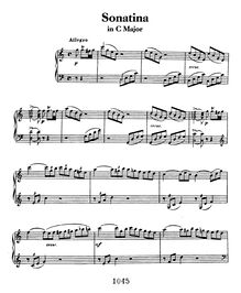 Partition complète, Piano Sonata, C major, WoO 51, Piano Sonatina, C-dur, WoO 51