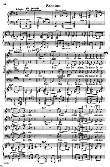 Partition I, Sanctus, Missa Solemnis, Op.123, D major, Beethoven, Ludwig van