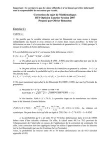 Corrige BTSOPTILU Mathematiques 2007