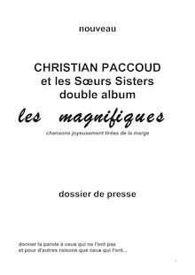 DOSSIER DE PRESSE-magnifi - Parler Debout