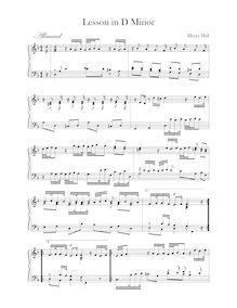 Partition complète,  en D minor, D minor, Hall, Henry par Henry Hall