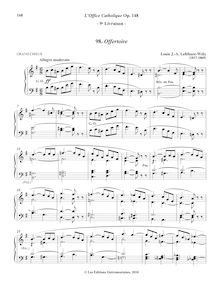 Partition 9, Offertoire (E minor), L’Office Catholique, Op.148, Lefébure-Wély, Louis James Alfred