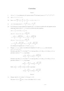 Correction : Algèbre générale, Calcul de cosinus par radicaux