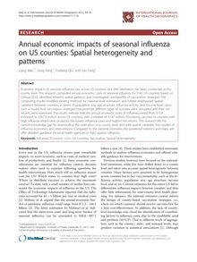 Annual economic impacts of seasonal influenza on US counties: Spatial heterogeneity and patterns