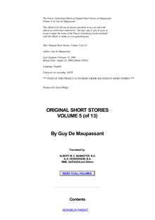 Original Short Stories — Volume 05