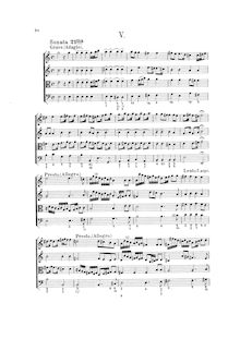 Partition Sonata No.5, Hortus Musicus, Reincken, Johann Adam