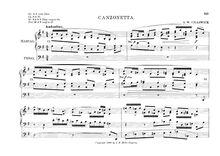 Partition complète, Canzonetta, G major, Chadwick, George Whitefield