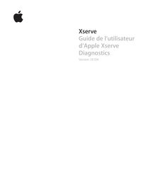 Xserve : Guide de l’utilisateur Apple Xserve Diagnostics