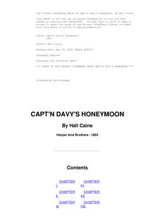 Capt n Davy s Honeymoon