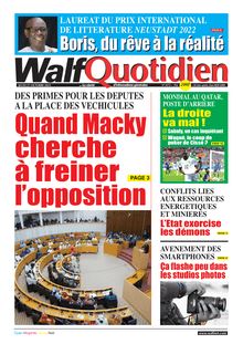 Walf Quotidien n°9175 - Du jeudi 27 octobre 2022