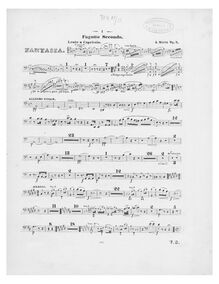 Partition basson 2, Fantaisie, Fantaisie pour violoncello avec orchestre ou piano