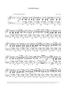 Partition complète, A Little Fiesta, Op.7 No.1, G Major, Smit, Maarten