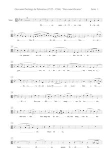 Partition ténor , partie [C3 clef], Dies sanctificatus, Palestrina, Giovanni Pierluigi da