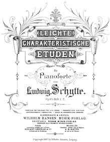 Partition Nos.1-7, front et back covers, Leichte charakteristische Etüden, Op.95
