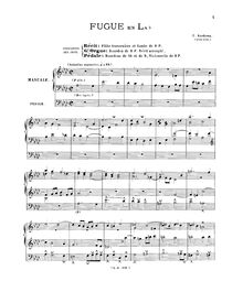 Partition complète, 2 Fugues, 1. A♭ major2. F minor, Kopřiva, Karel Blažej