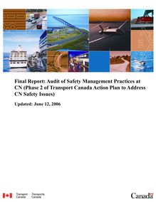 Audit of Safety Management Practices at CN (phase 2) (PDF)