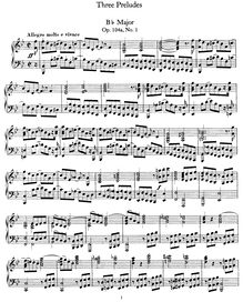 Partition complète (lower resolution), 3 préludes, Op.104a