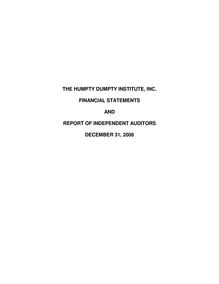Audit Report December 31 2008