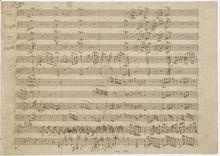 Partition Autograph score, quintette, Quintet for Piano and Winds