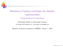 Initiation ` a l analyse statistique des donn  ees exp ...