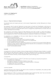 Centre des congrès: Metz Métropole va valider son financement