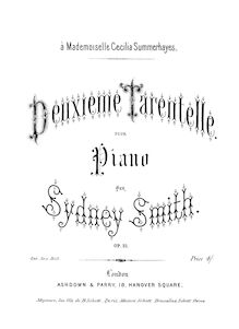 Partition complète, Tarantelle No.2, Op.21, E major, Smith, Sydney